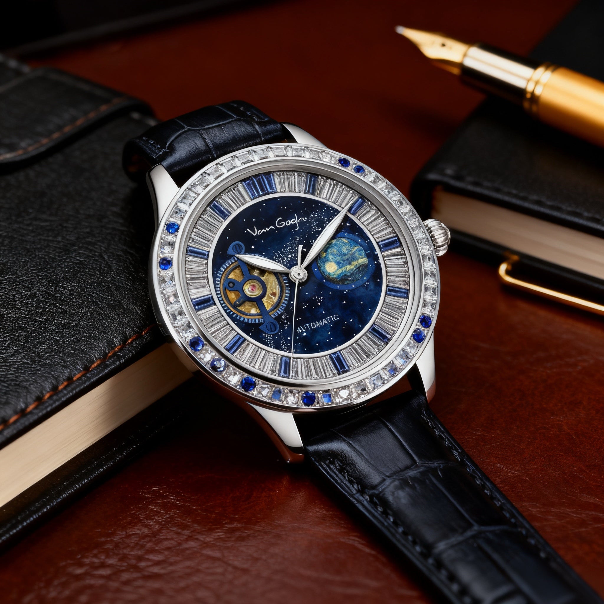 VanGogh Homme série Genève Art Montre mécanique automatique