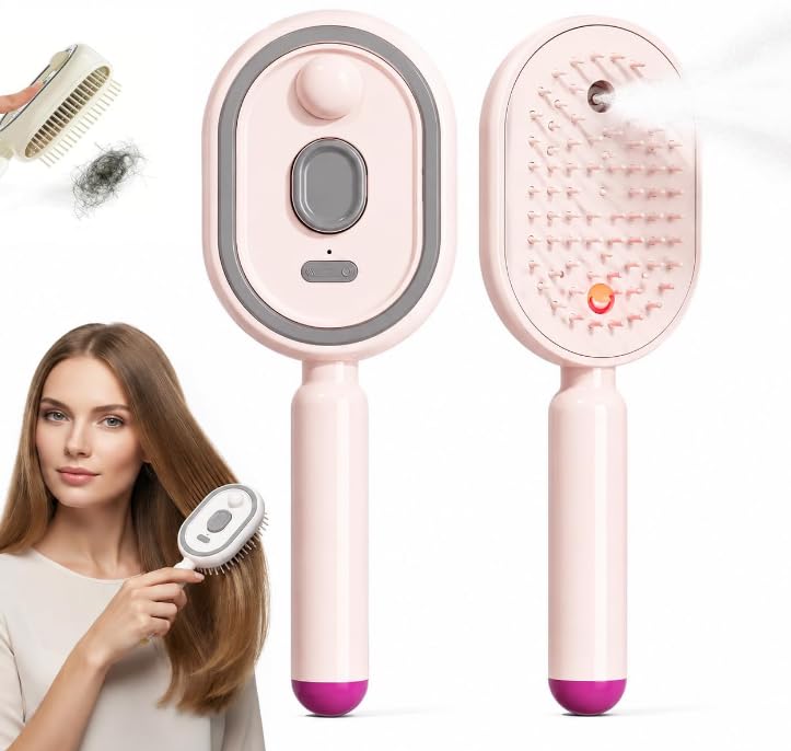 Brosse pour cheveux de massage à spray électrique