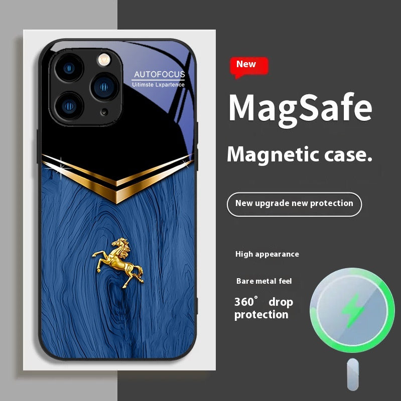 Cas de téléphone verre magnétique avancé gagner un succès instantané