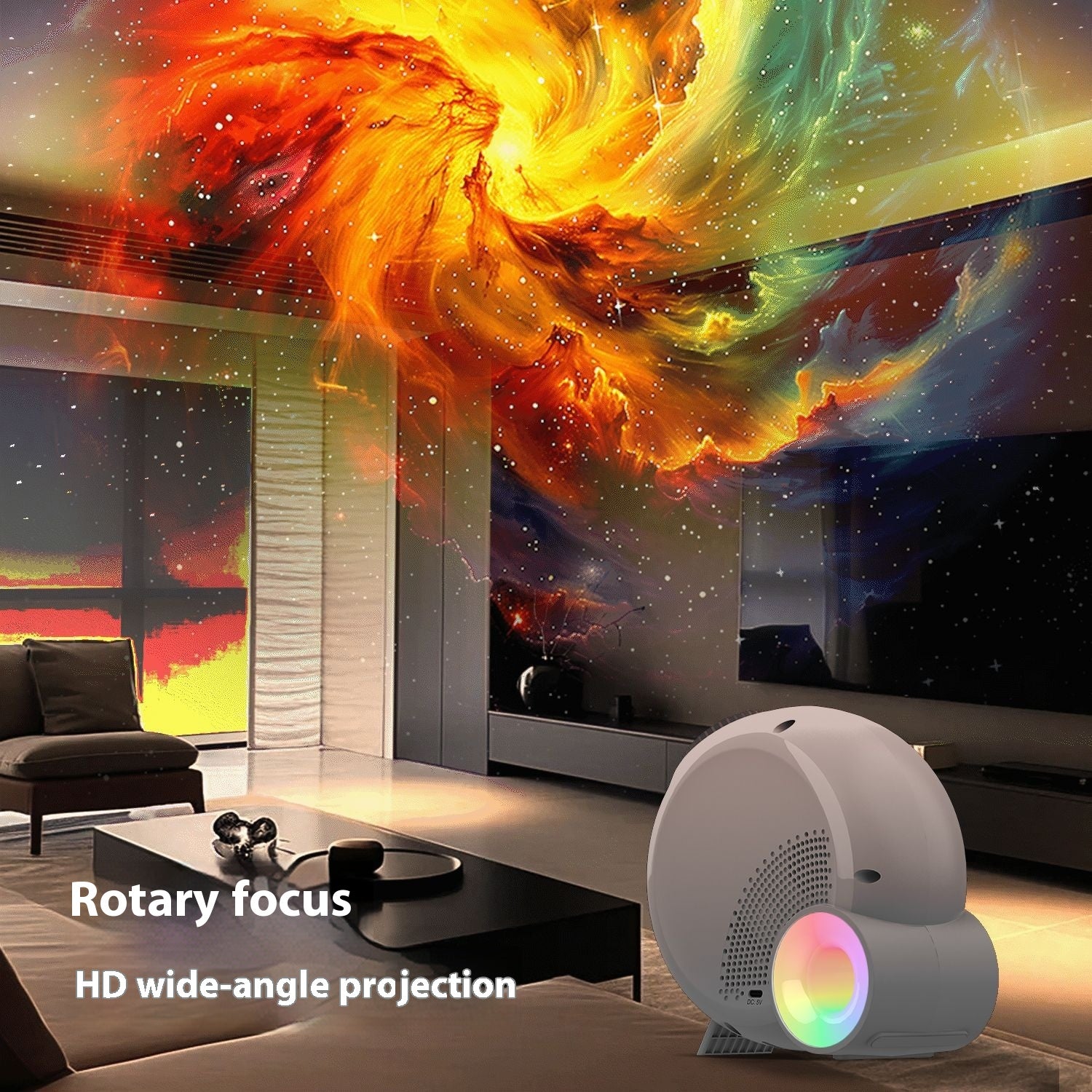 Projecteur de lumière de l'étoile Lampe de projection de l'atmosphère