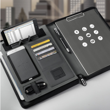 Dossier multifonctionnel rechargeable Carnet de voyage Composition Livre Business Manager Sac