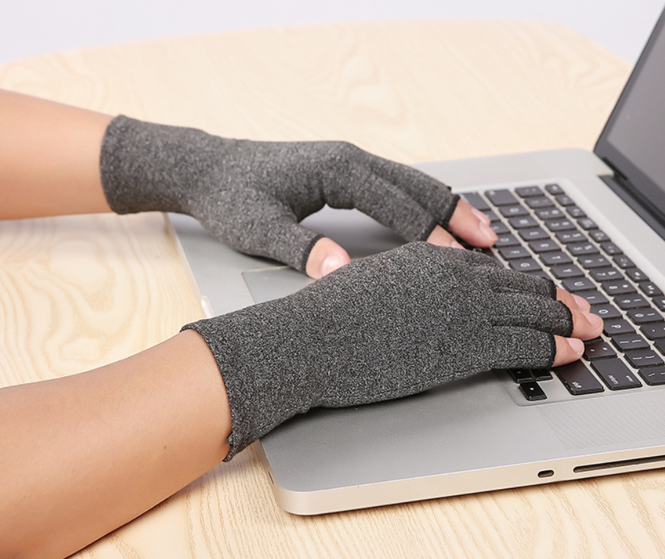 Soins de santé respirants Gants à moitié doigts
