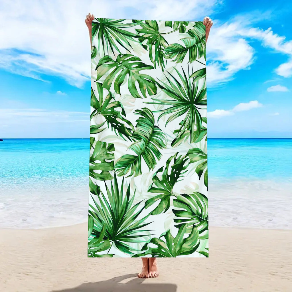 Serviette de bain de plage Microfibre à séchage rapide Velvet double face
