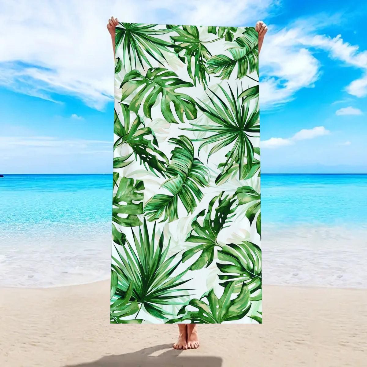 Serviette de bain de plage Microfibre à séchage rapide Velvet double face