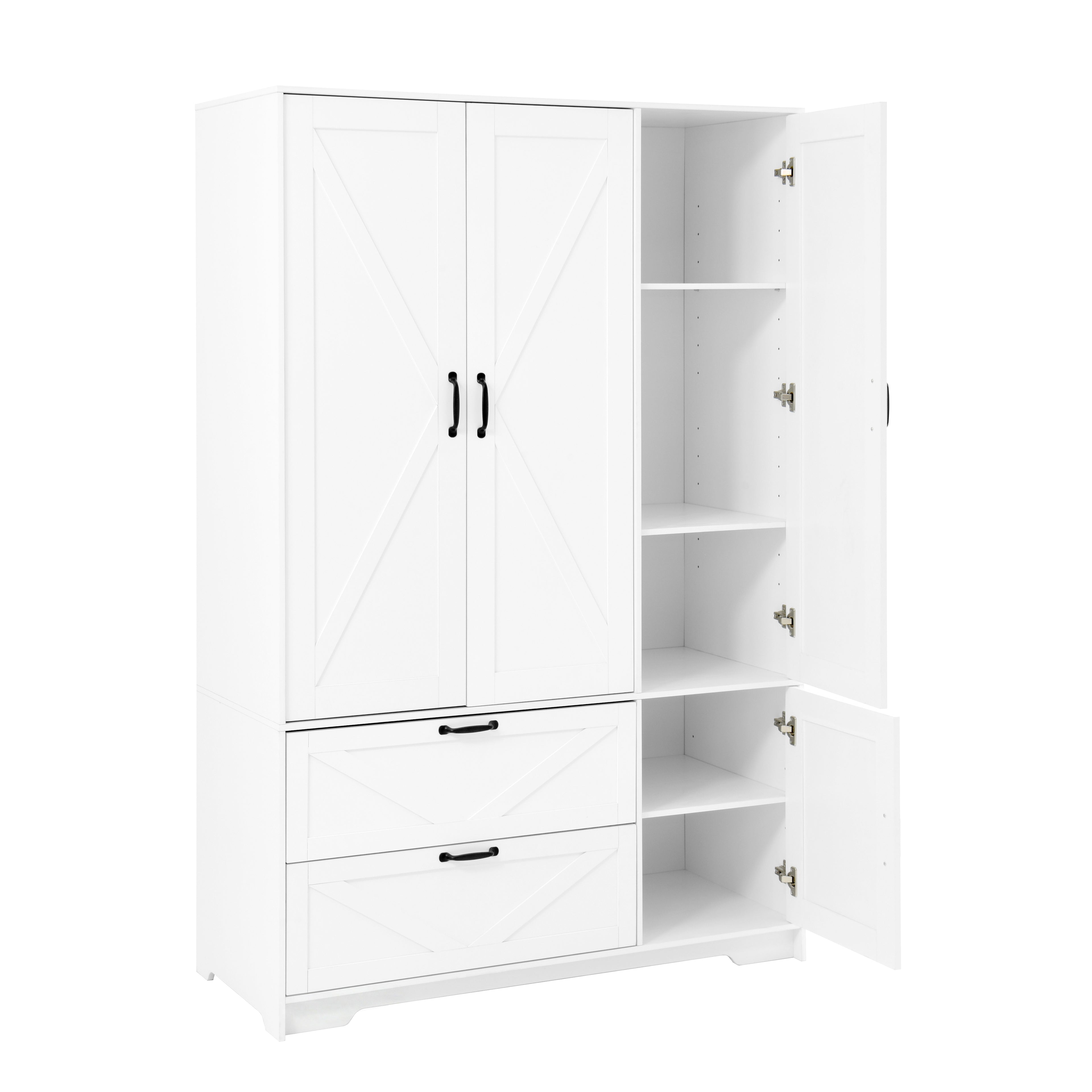 4 portes armoire armoire avec miroir