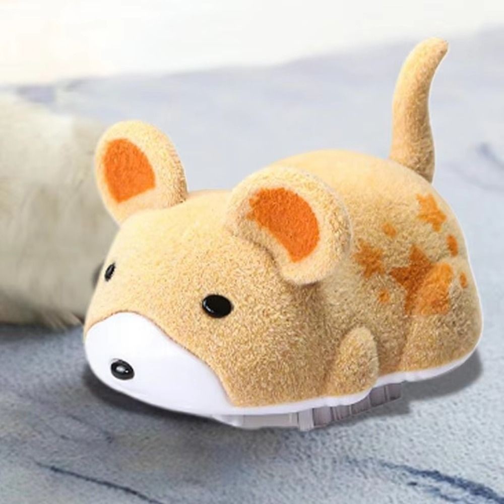Jouet en peluche Squeaky Mouse Chat Jouet de divertissement sonore interactif doux pour les chats d'intérieur Kitte