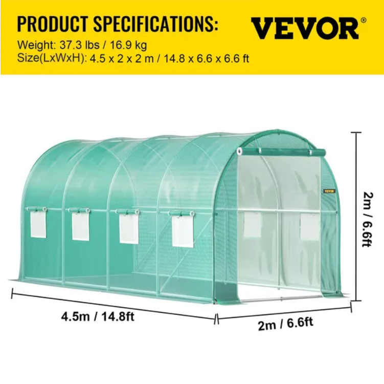 VEVOR Tunnel de marche serre