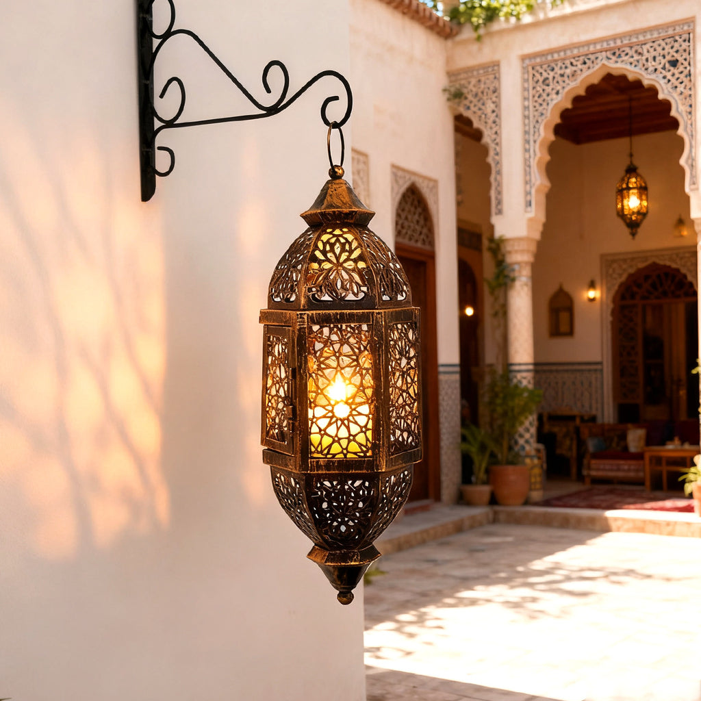 Porte-bougie vintage antique marocain