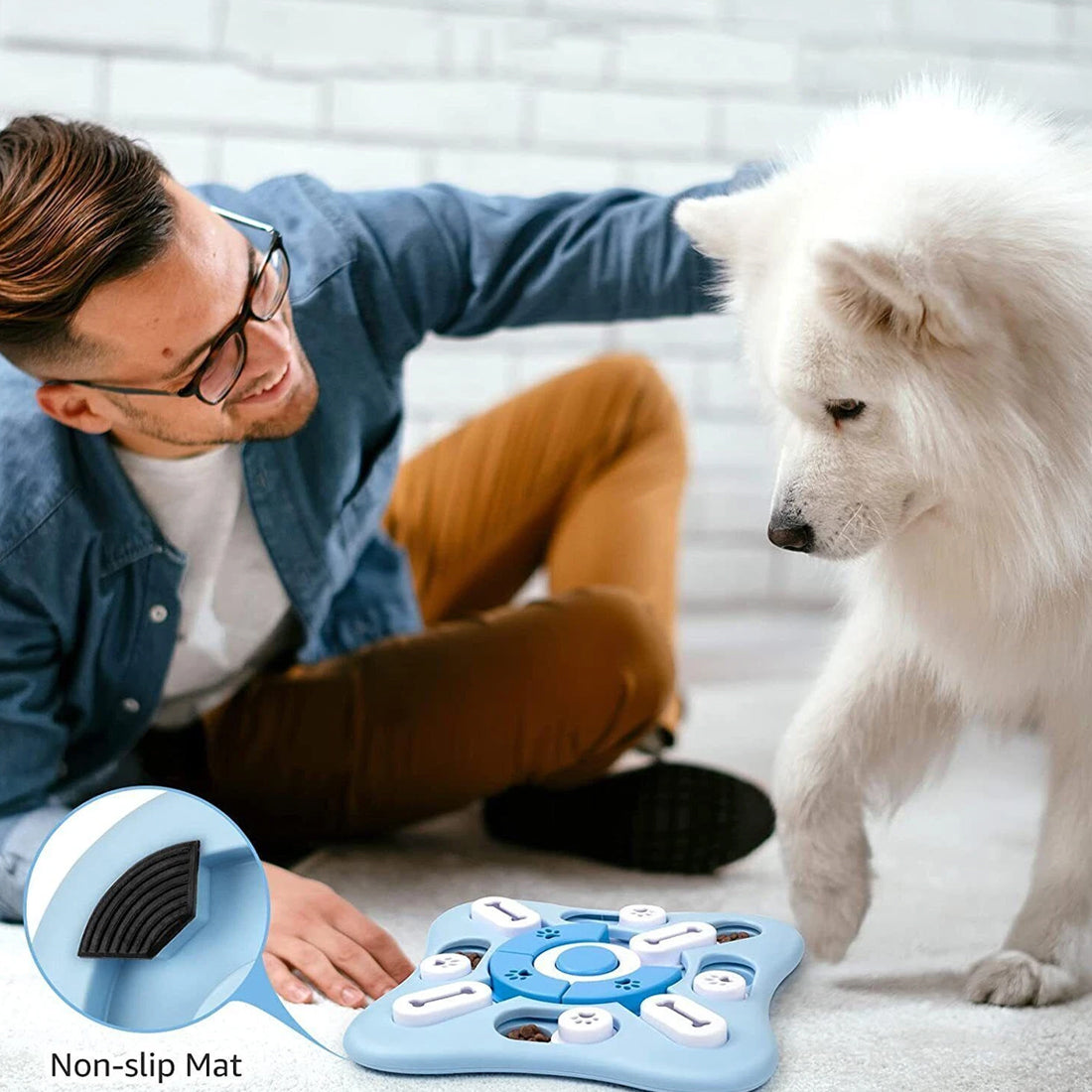 Dog Interactive Puzzle IQ Toys Treat Food Puzzle Game for Mental Stimulation of Dogs UK