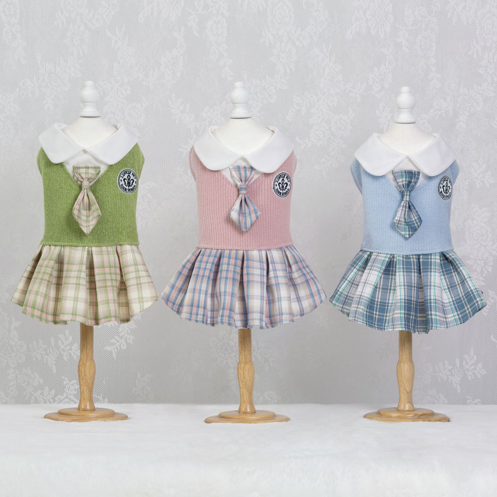 Vêtements de chat pour chiens de compagnie Jupe de tartan