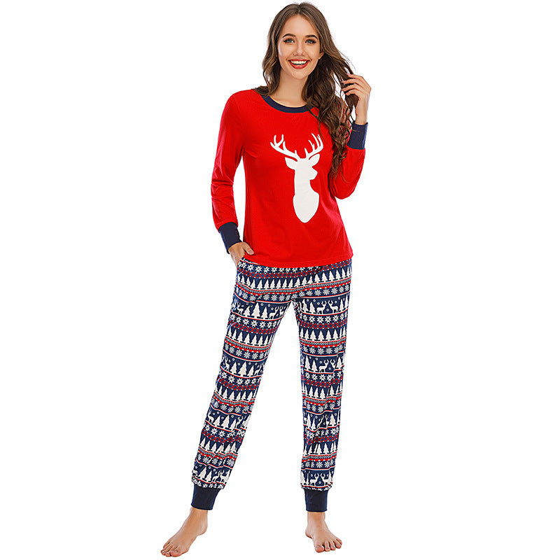 Printed plaid for parent-child loungewear