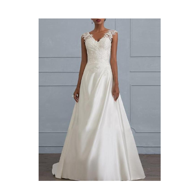 Automne blanc tempérament dentelle robe de mariée européenne demoiselle d'honneur backless col bas large