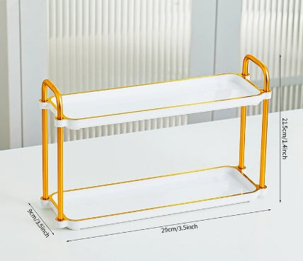 Simple plateau--blanc-Phnom Penh double couche-3 compartiments-1 pack