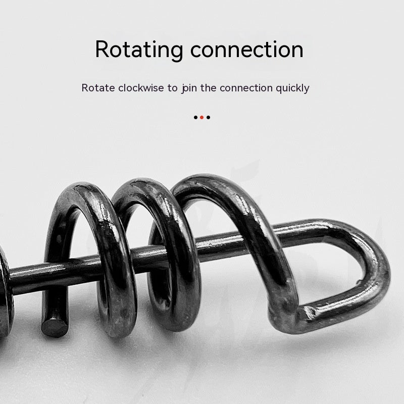 Connecteur pivotant pratique en acier inoxydable 8-forme anneau