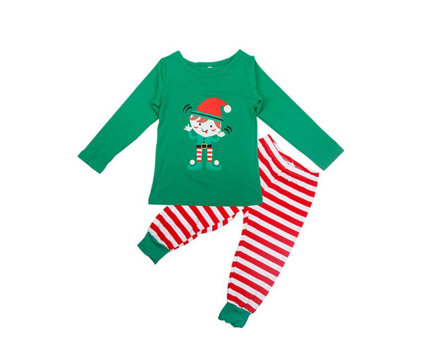 Costume parent-enfant de Noël STOP Elfing AROUND service à domicile imprimé