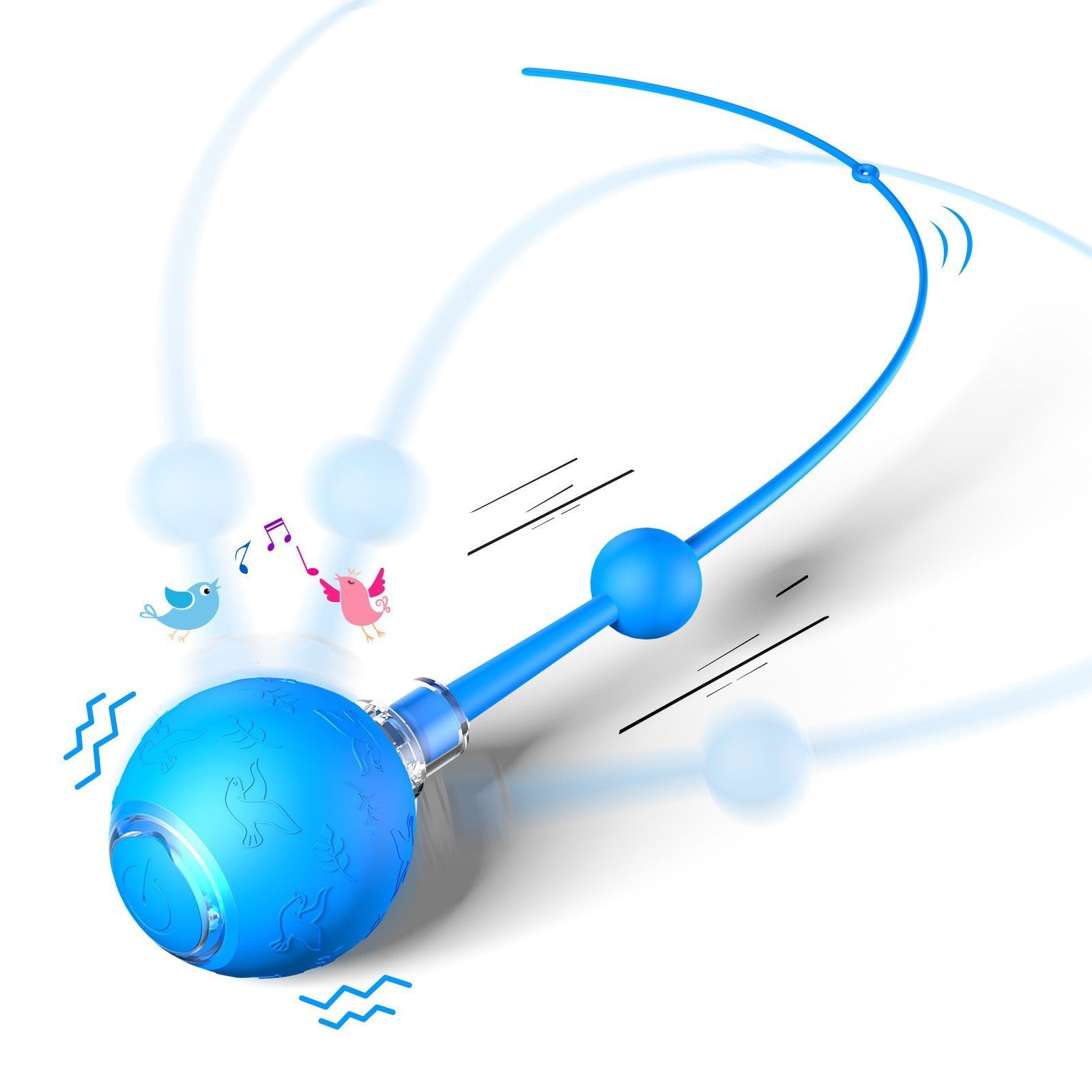 Balle de jouets pour animaux intelligents avec une corde pour chats