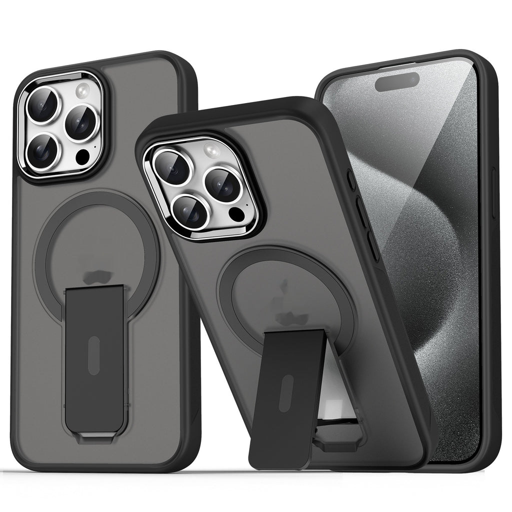 Magnetic Bracket Phone Case Frosted Protection