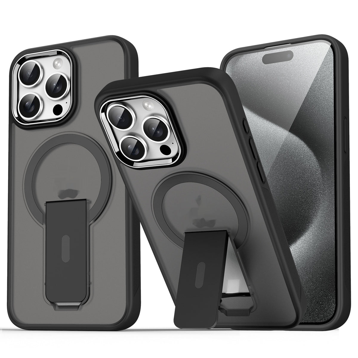 Magnetic Bracket Phone Case Frosted Protection