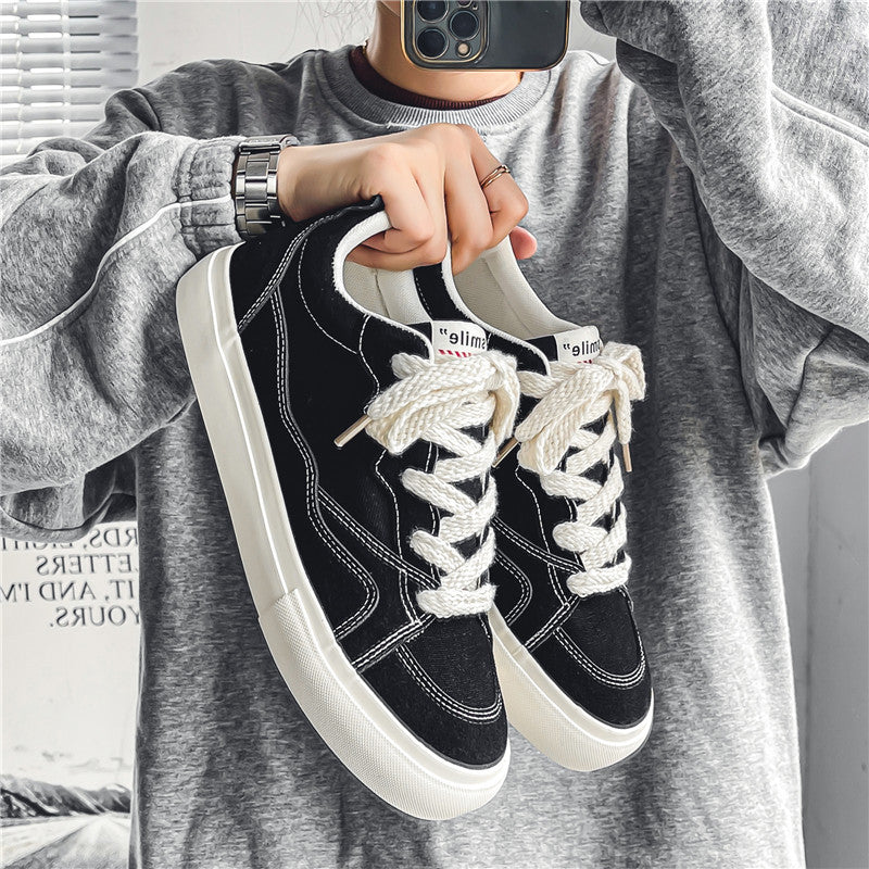 Chaussures Homme Toile Respirante Baskets polyvalents Casual Chaussures Étudiantes