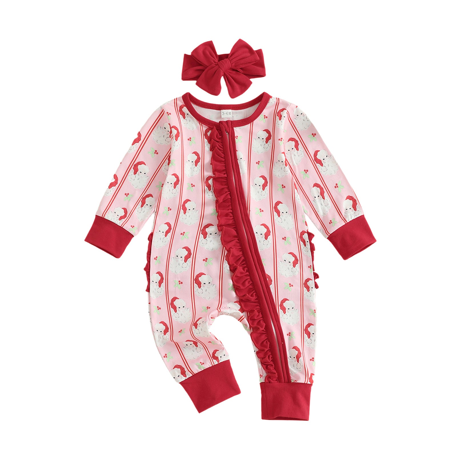 Romper en coton volant pour les filles