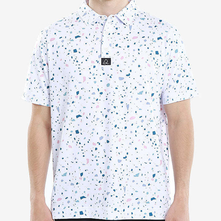 Polo de golf imprimé homme - Casual Short Sleeve Sports Top pour les activités de plein air