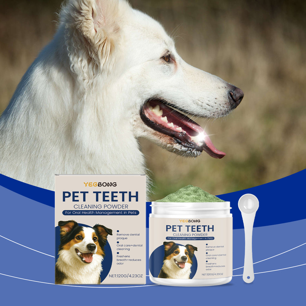 Poudre de nettoyage de dents de chien