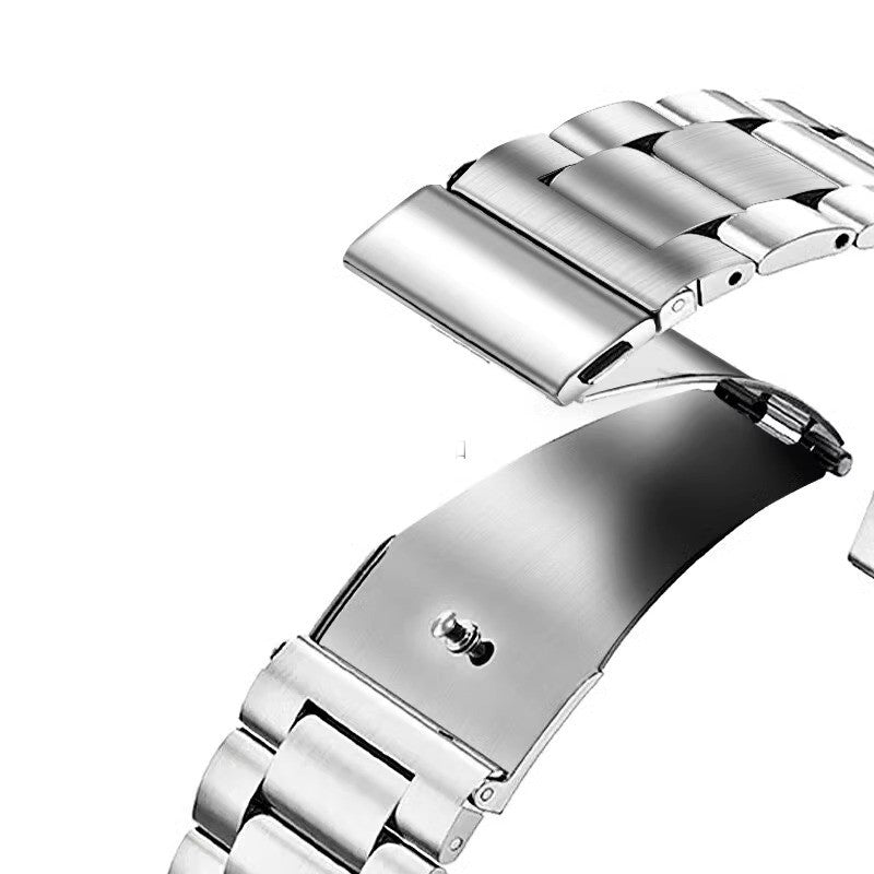 Trois perles en acier inoxydable Bracelet en métal massif