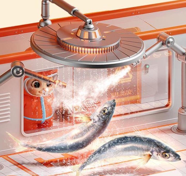 Les petits poissons Satisfy Faim et Quench Thirst.