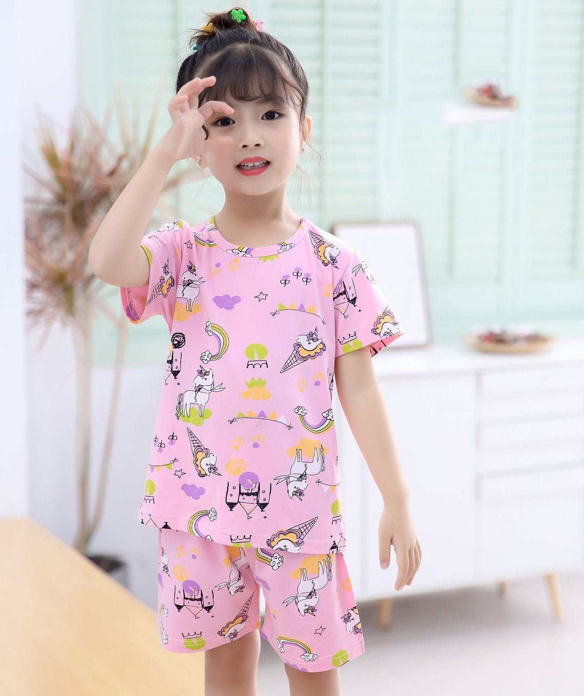Version coréenne des vêtements et pyjamas pour enfants