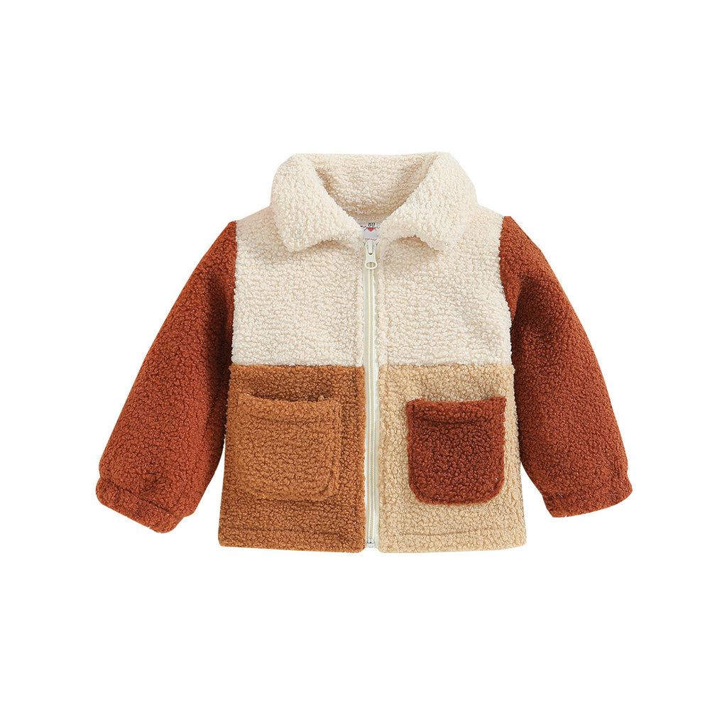 Zipper pour enfants Mignon polaire veste