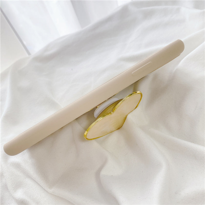 Khaki est adapté pour Apple mobile porte-case silicone liquide anti-goutte