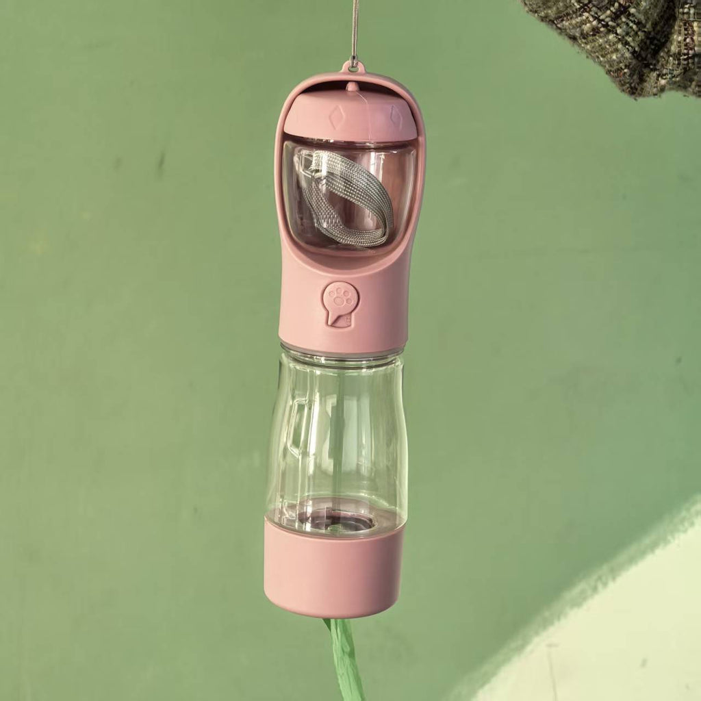 Pet Travel Cup Portable Outdoor Water Bouteille Feeder multifonctionnel
