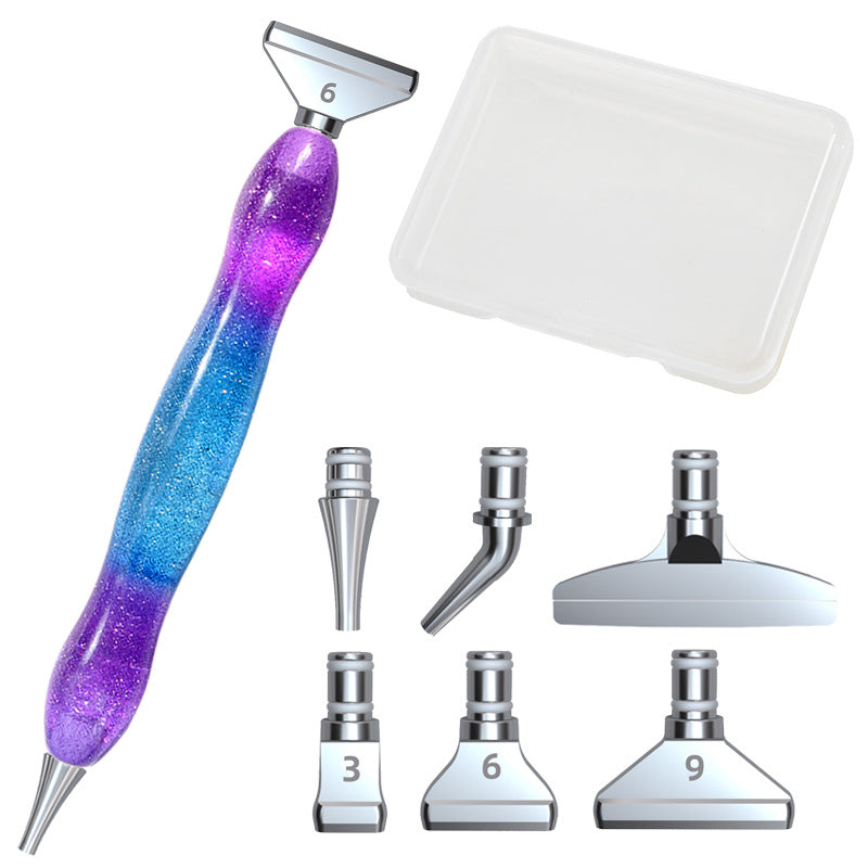 Ensemble d'outils de peinture diamant alliage tête de stylo bricolage