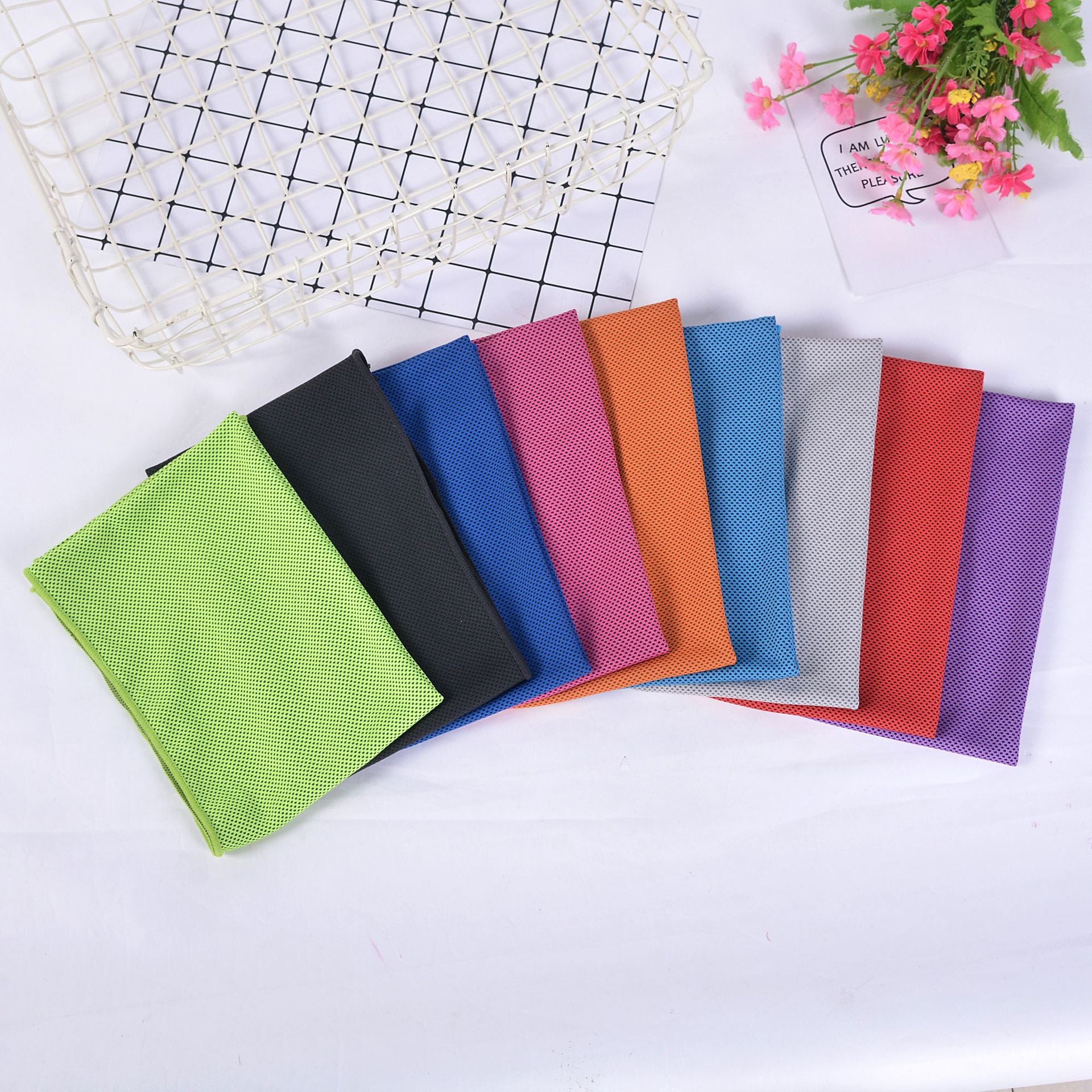 Serviette de glace à double couche de refroidissement d'été