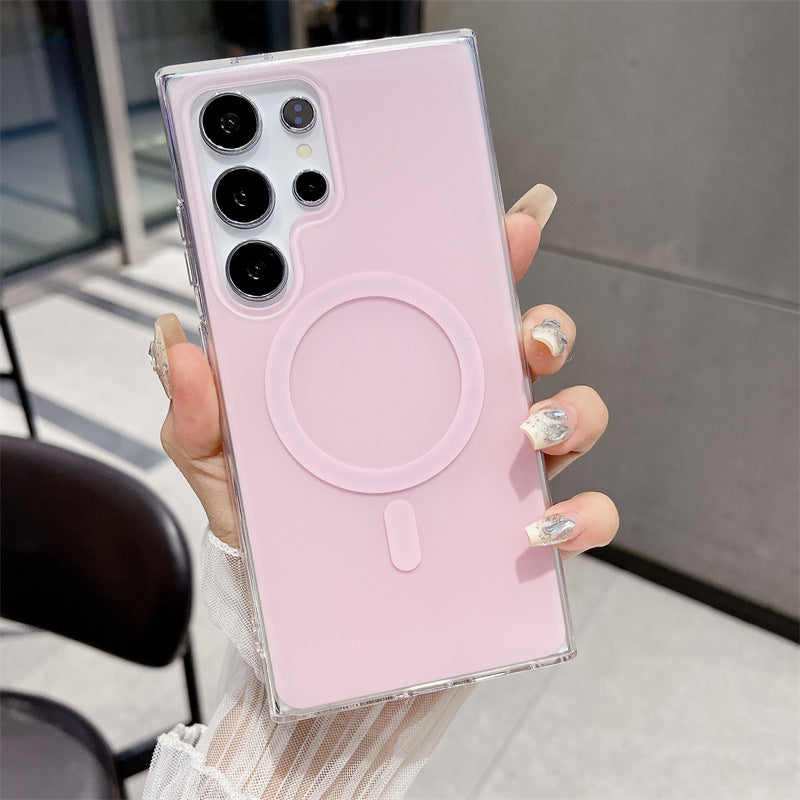 Macaron série de couleurs boîtier de téléphone magnétique