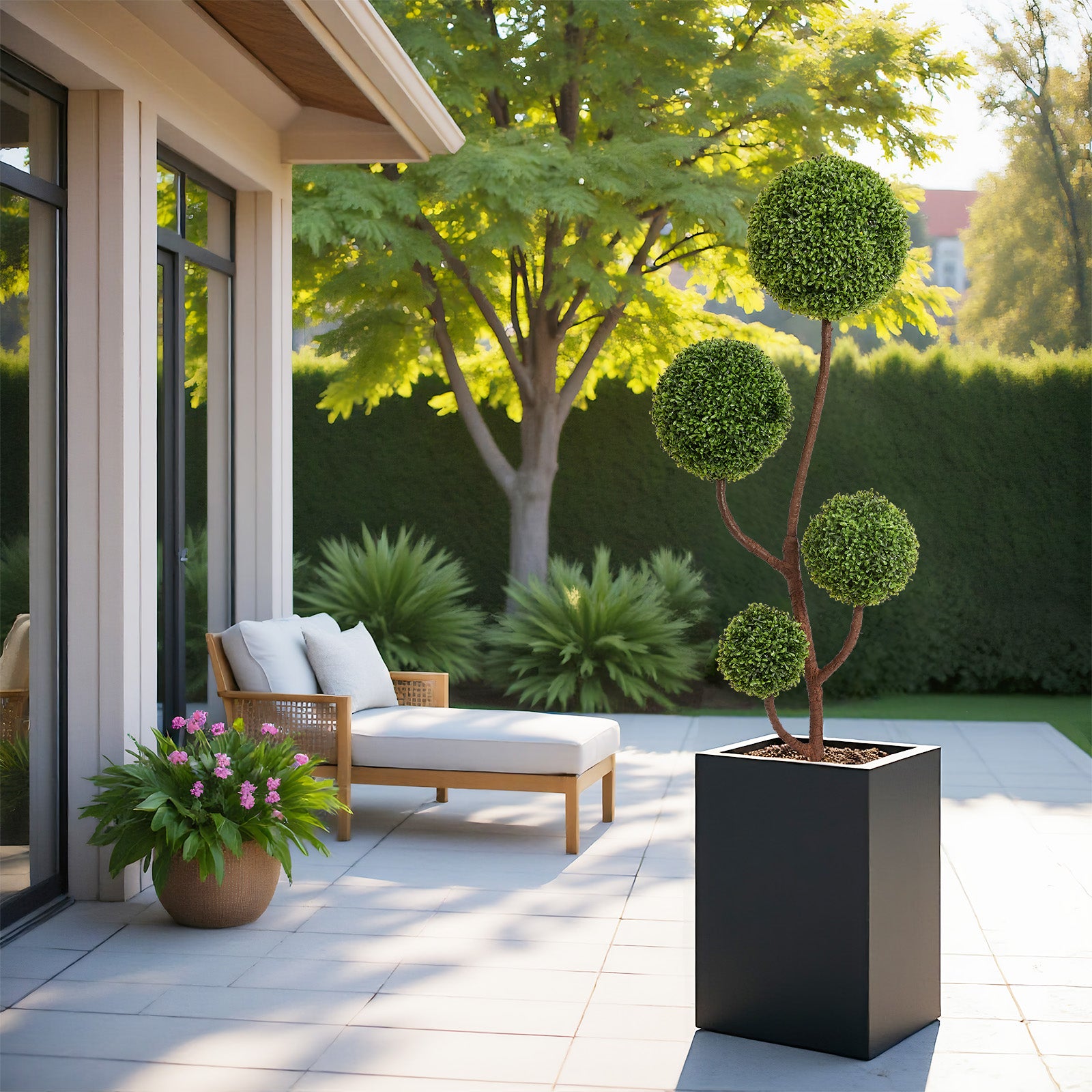Arbre topiaire artificiel en buis