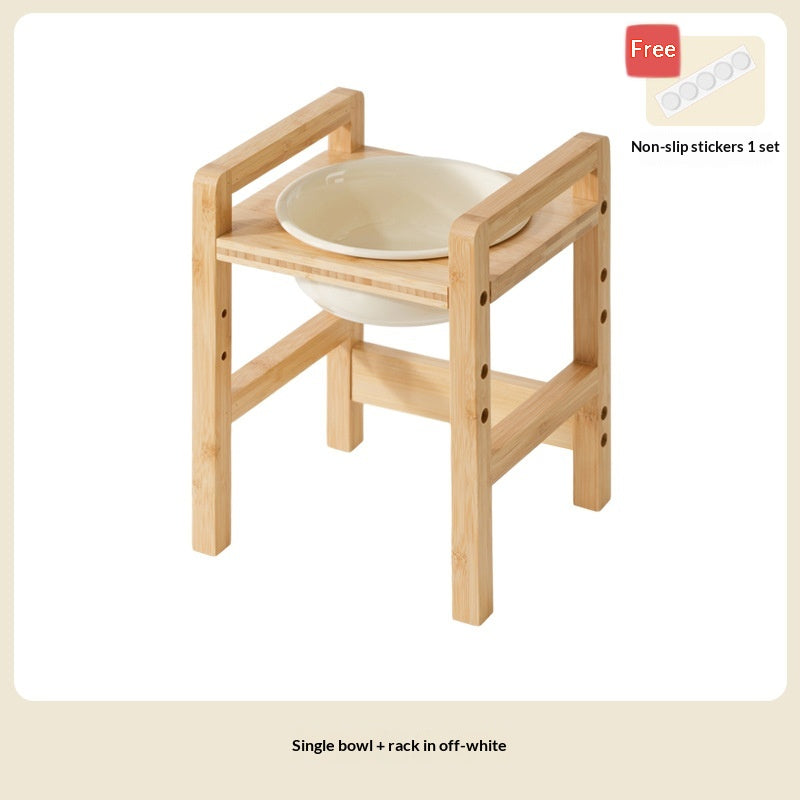 Céramique Grande Capacité Dog Bowl Feeder