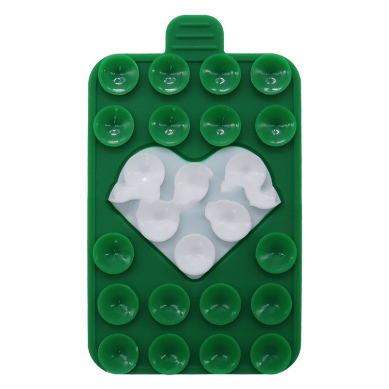 Porte-cas de téléphone à aspiration silicone double face