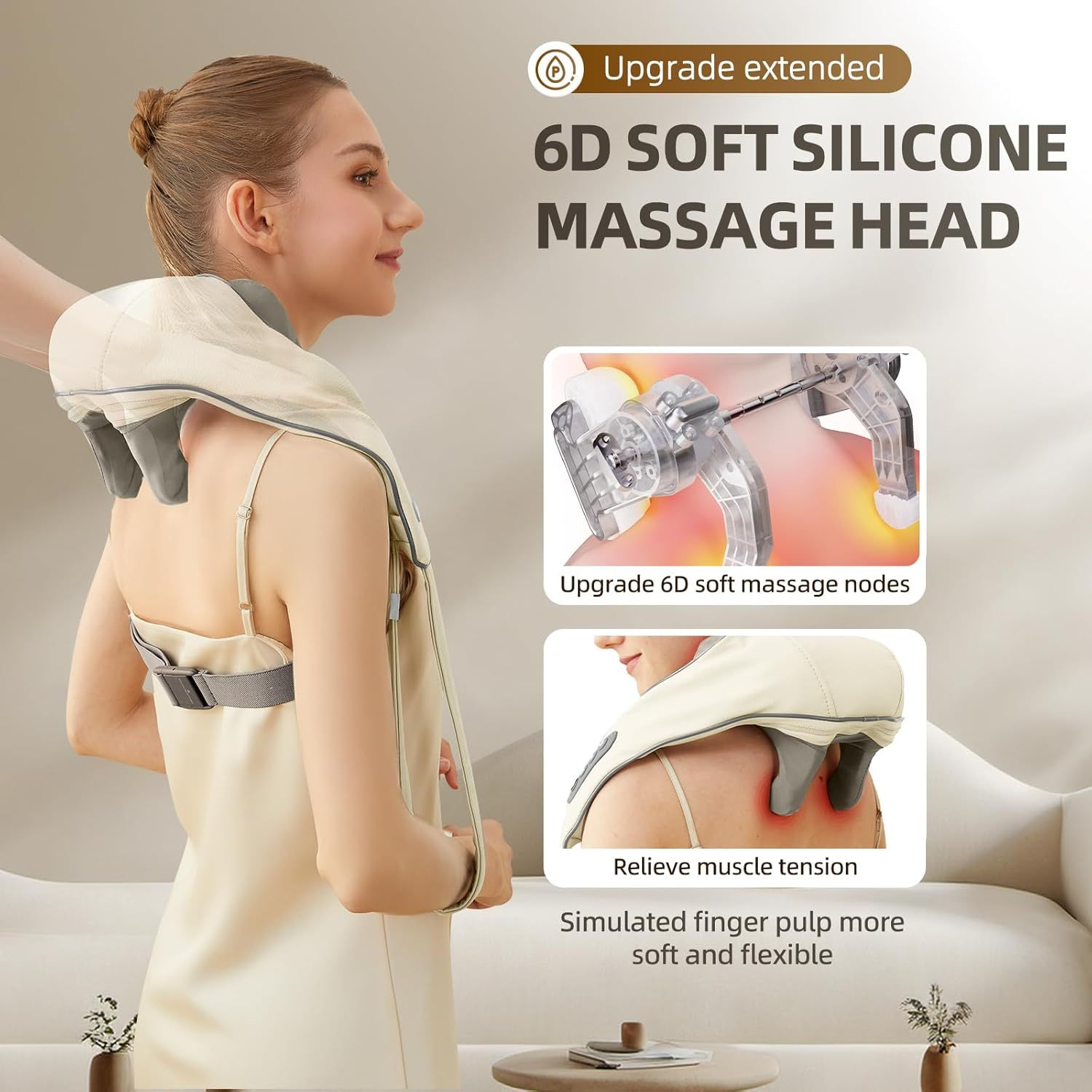 Masseur de cou à 6 voies