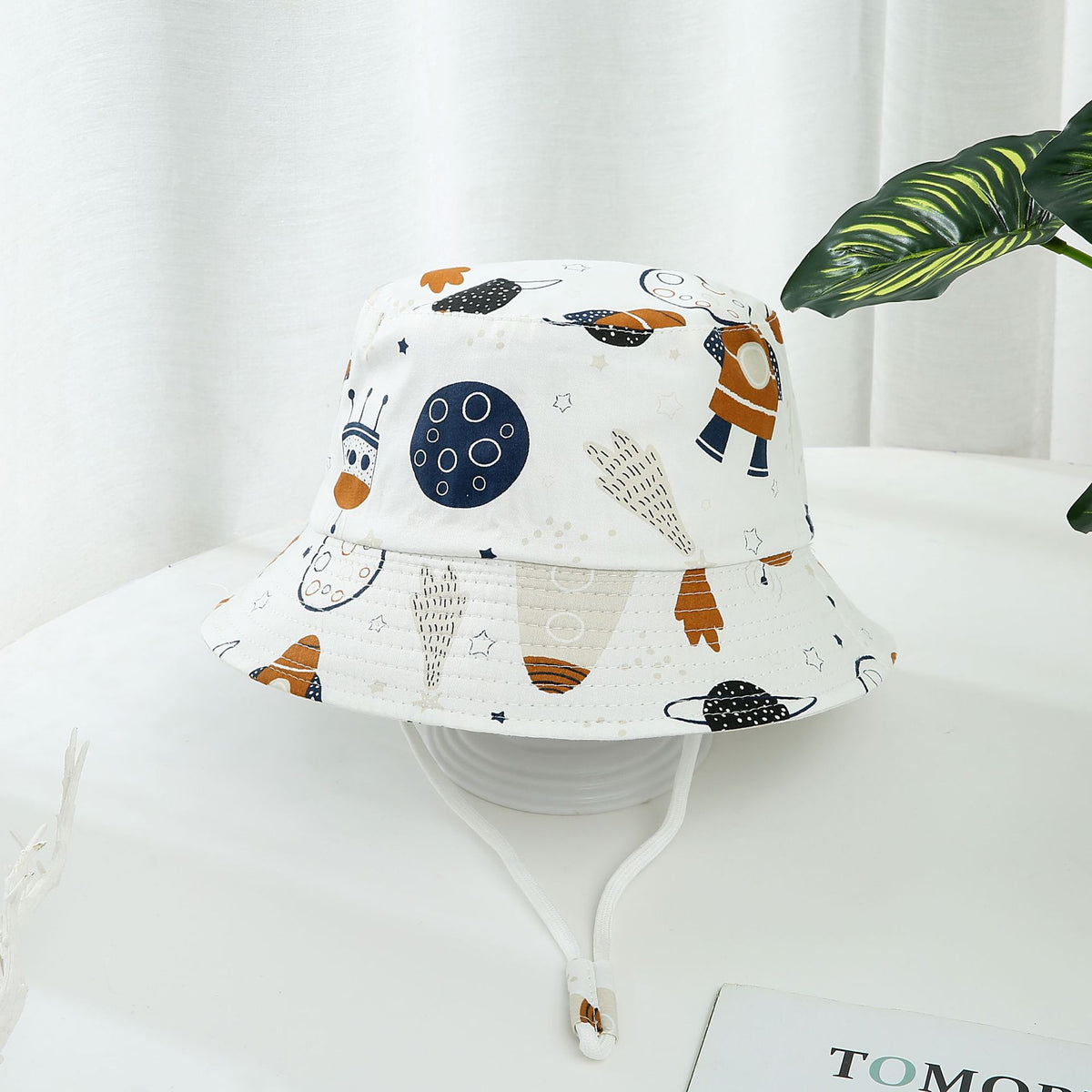 Enfants imprimé Dinosaur Bucket Sun Hat Big Brim Boy Girl Hat