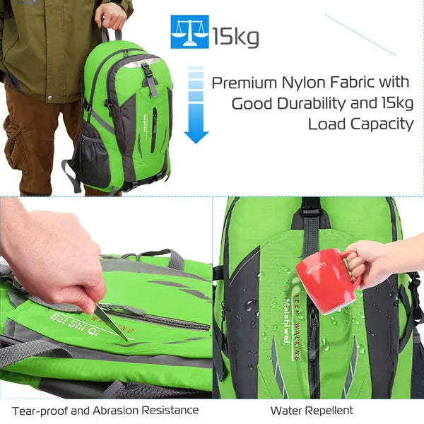 Sac à dos extérieur 36L Sac à dos étanche Knapsack de voyage pour la randonnée Camping Picnic Travel S