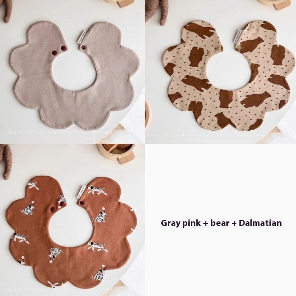 Super doux en coton peigné bébé tache de lait prévenir les pétales bib
