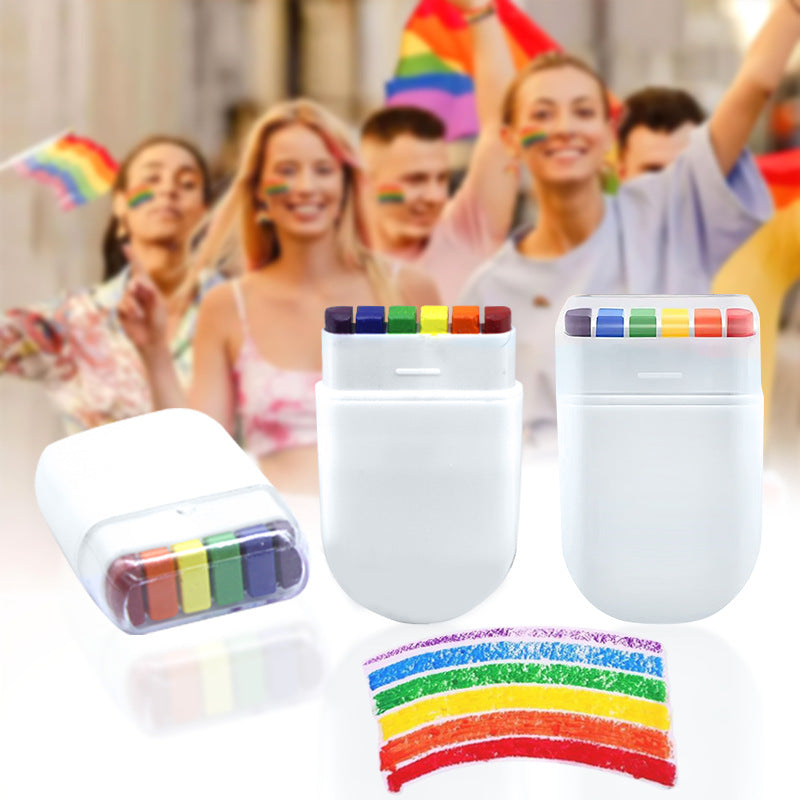 Rainbow Face Body Paint Sticks LGBT Pride Couleurs du drapeau pour Gay Lesbian Pride Day