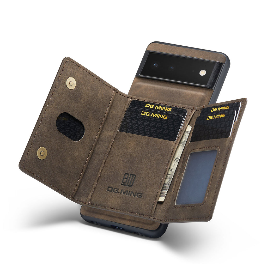 Porte carte magnétique en cuir Boîtier de protection pour téléphone portable