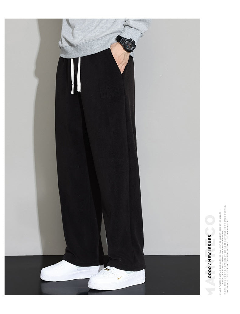 Pantalon casual en cachemire pour hommes d'hiver