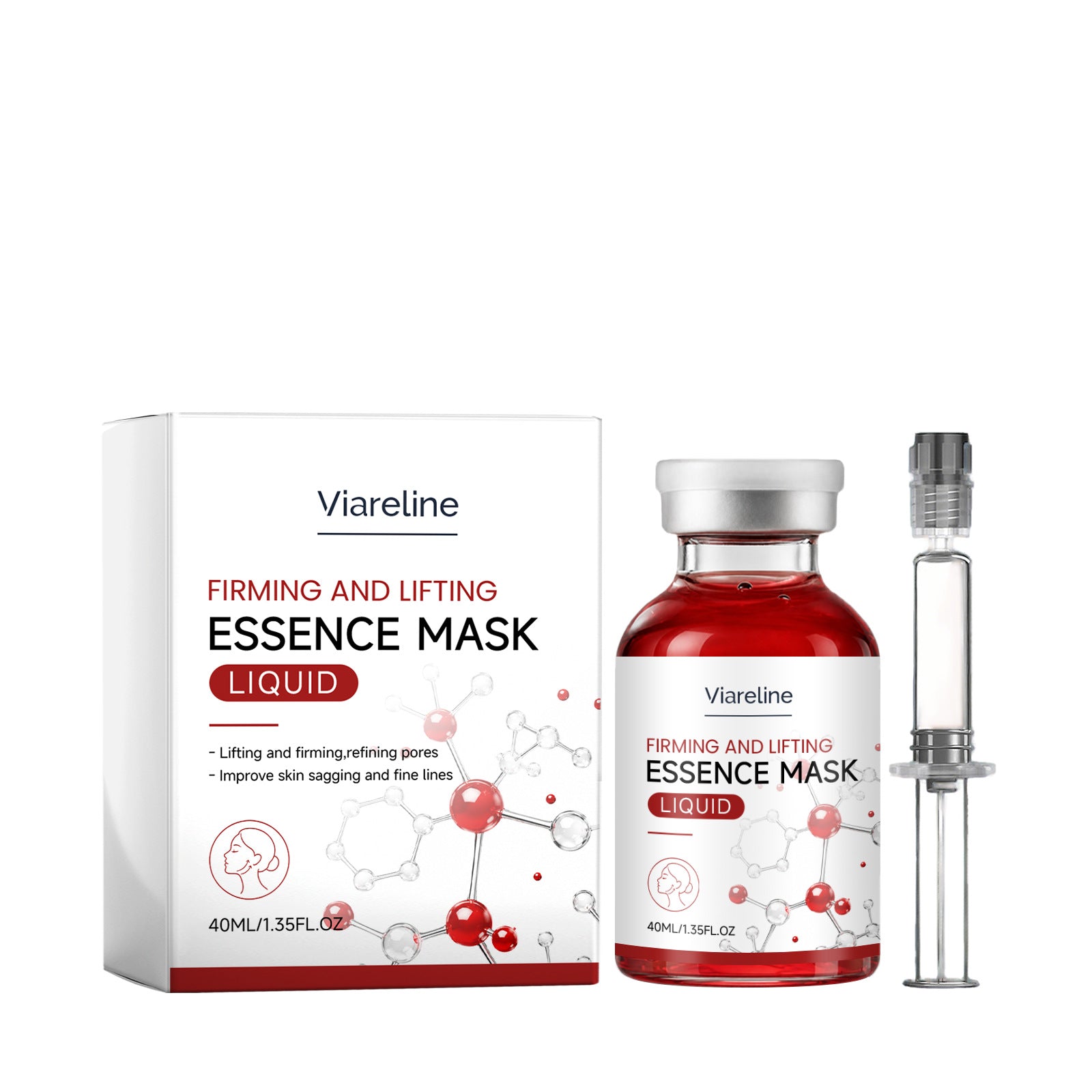 Sérum léger hydratant qui se verrouille dans l'hydratation et la peau faciale nourissante