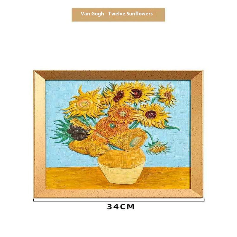 Page d'accueil Dessin à main bricolage peinture à l'huile remplie