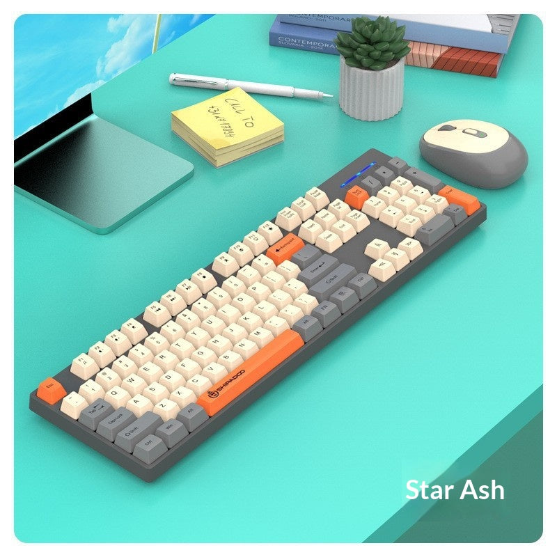 18-Step Crossing W1060 24G sans fil trois pièces de couleur clavier et jeu de souris