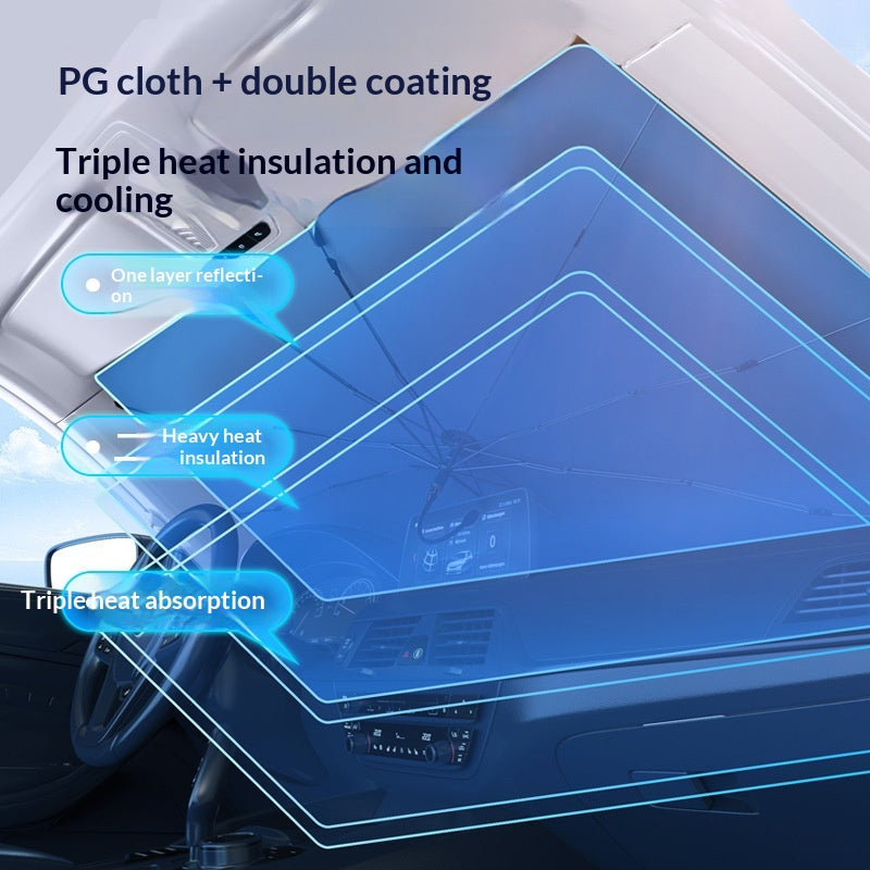 Car Sunshade Summer Laser Gradient Universal