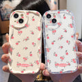 Rose rouge motif floral applicable à 16promax cas de téléphone